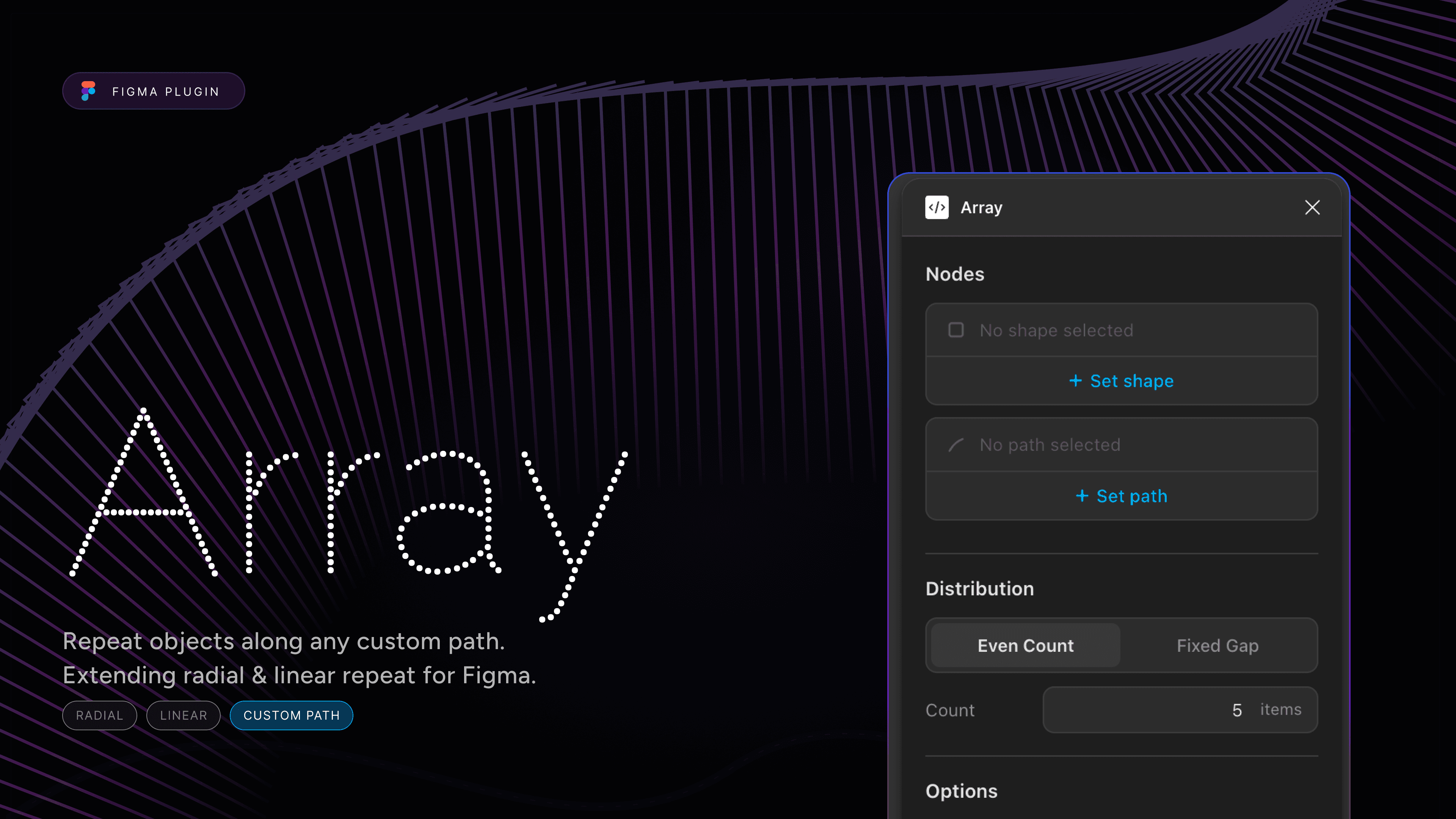 Array Along a Path
